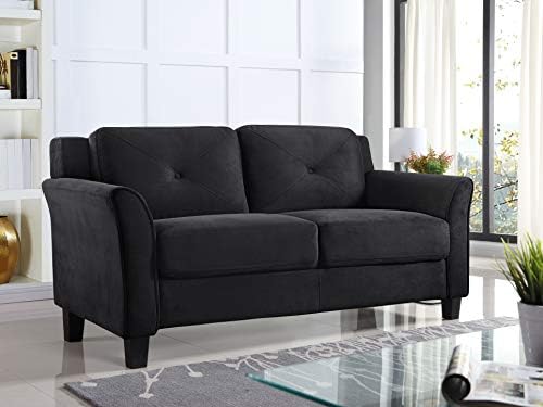 Lifestyle Solutions Harrington Loveseat Black