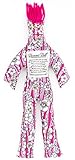 Dammit Doll - Classic Dammit Doll - Rincer Bulles- Pink Stripes, Magenta Hair - Stress Relief, Gag Gift