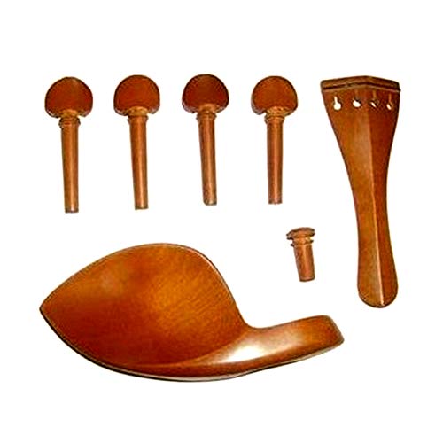 ZHU YU CHUN 4/4 Violin Tuner Pegs Jujube Wood Polished Ebony Fiddle Pegs Violin Parts Accessories Tailpiece Chin Rest Tuners Endpin