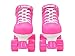 Epic Skates Galaxy Elite Kids Quad Speed Skates, Pink, Juvenile 12
