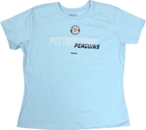 Pittsburgh Penguins Reebok Women's Light Blue T-shirt - XL