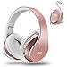 Rose Gold Bluetooth headphones