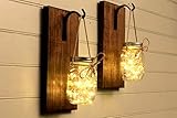Mason Jar Sconce Mason Jar Decor Wall Sconce Mason Jar Wall Decor Rustic Decor Set Of 2