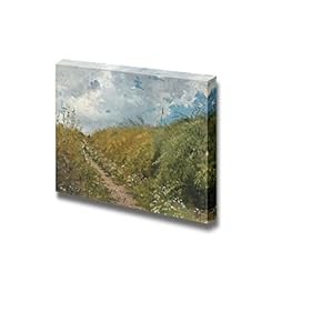 Path in The Field by Ilya Repin - Canvas Print Wall Art Famous Painting Reproduction - 12" x 18"