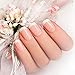 360 Pieces French False Nails Artificial Fingernails Pink White French Fake Nail Tips Kit 12 Sizes Full Cover with Nail Files and Stick for Salon DIY Decoration