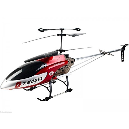 53 Inch Extra Large GT QS8006 2 Speed 3.5 Ch RC LED Helicopter Builtin GYRO Red