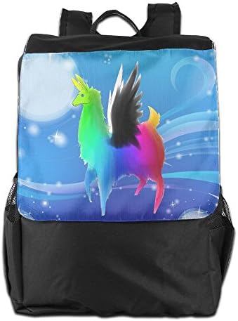 Frolicking Llama With Wings Travel Casual Backpack Hiking Rucksack School Bag Daypack