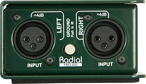 Radial Engineering PRO ISO Stereo Line Isolator +4dB to -10dB with Radial Transformer (Certified Refurbished)