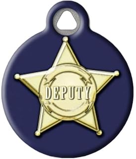 sheriff star dog tag