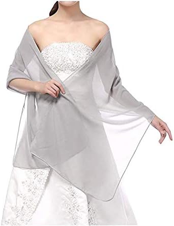 Soffte Cloud Sheer Chiffon Women Evening Shawls and Wraps for Dresses
