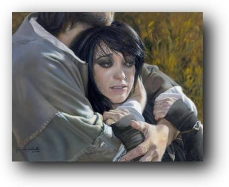 LDS The Lost Sheep "Modern" 5x7 Print - Giclée on Paper - Liz Lemon Swindle - Jesus Christ Art