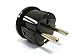 CKITZE BA-4 Grounded European German Schuko Power Plug Adapter Adaptor - American USA to German, France, Russia & more - Excellent Quality&nbsp;, Black or White primary