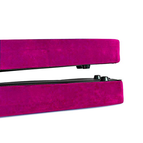 Vehipa Gymnastics Balance Beam,8.2 Ft Wood Core Folding Floor Balance Beam with Anti-Slip Base,Foam Top and Carry Handles，Home Training Floor Beam (Pink) - Thumbnail 4