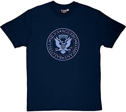 The Ramones Manchester City: Balotelli, Silva, Aguero, Kompany Men's T-Shirt