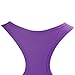 BollyQueena Women's Full-Support Racerback Sports Bra Support Bra Front Zip Design Strapless Bra Purple M