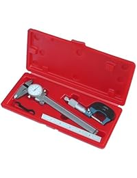 En cualquier momento Herramientas Herramienta de Inspección cerrajero profesional set: Dial Caliper micrómetro  regla de acero inoxidable