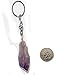 Rock Paradise 1 (One) Amethyst Quartz- Amethyst Quartz Keychain- Natural Quartz Amethyst Nugget Keychain Exclusive with Certificate of Authenticity (AM2B7-01) …