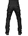 TACVASEN Mens Outdoor Ripstop Tactical Camo Trousers Cargo Pants with Knee Pads, Black, US S(Tag 32/M)