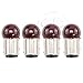 Red 4x Light Bulb 1157 BAY15D 18W 5W Turn Signal Blinker Dual Filament Lamp