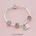 Glamulet 925 Sterling Sliver Lucky Birthstone Paved Crystal Charms Beads Fits Bracelet, August Olive Green, Ideal Jewelry Gifts for Lover, Women, Mom, Wife, Girls