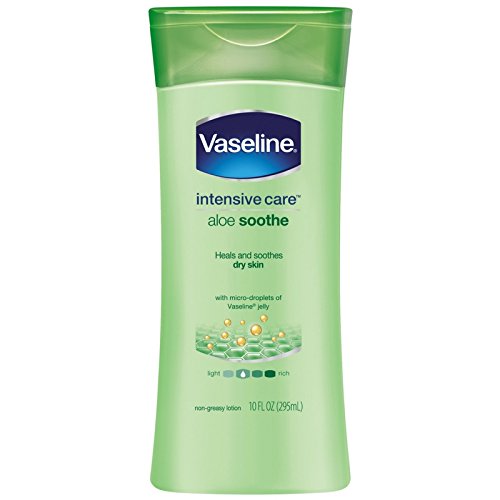 Vaseline Intensive Care Lotion 10 Ounce Aloe Soothe (Dry Skin) (295ml) (6 Pack)