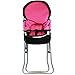 Mommy & Me Doll High Chair - Fits 18'' Doll High Chair for Baby Dolls, 25 Inch Pink Toy Highchair for Girls