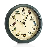 Mark Feldstein and Associates DLB9821E Original Singing Bird Clock 8 in Green