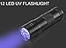 Pro-Nu Pet Urine Detector UV Flashlight 12 led 380-385nm - Best Wavelength to Detect Pet Stains, Spot Scorpions, Verify Currency.