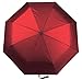 Vumos Travel Umbrella with Waterproof Case - Small and Compact for Backpack or Purse. Great Umbrella for Women, Men or Kids. (Auto-Red)