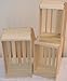 Amish Wares Small Miniature Sized Poplar Crates, Handmade, Set of 3