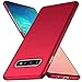 Samsung Galaxy S10 Plus Case, Almiao [Ultra-Thin] Minimalist Slim Protective Phone Case Back Cover for Samsung Galaxy S10 Plus (Smooth Red)