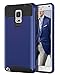 BENTOBEN Case for Galaxy Note 4, Shockproof Hybrid 2 in 1 Hard PC Full Body Soft Bumper Protective Cell Phone Case for Samsung Galaxy Note 4 - Navy Blue
