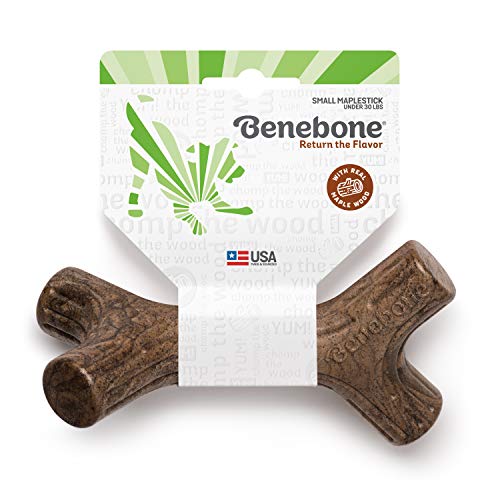Benebone Maplestick Real Wood Durable Dog Stick Chew Toy, Made in USA, Small