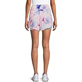 Avia Activewear Women's Running Shorts with Bike Liner (as1, Alpha, l, Regular, Regular, Floral Gem)