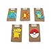 Finex - Set of 5 LARGE 3 inches - Pikachu Refrigerator Magnets Fridge Magnet Set for Locker - Yellow Pikachu Red Poke Ball White Pokeball Pikachu Charmander Bulbasaur Squirtle