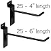 Only Hangers Commercial Grade Slatwall Panel Hooks – Heavy Duty Slatwall Hooks for Any Retail Display, Assortment Pack of 25 - 4