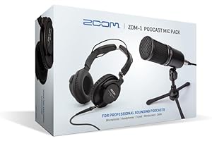 STREAMEYE Zoom ZDM-1 Podcast Equipment Bundle - Podcast Microphone with Headphones