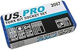 US PRO 13pc Torx Bit Socket Set T8-T70 with Case B2067 view 3