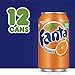 Fanta Orange Soda Fruit Flavored Soft Drink, 12 fl oz, 12 Pack