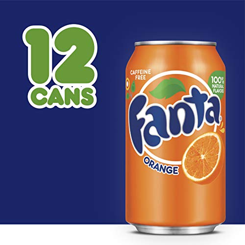 Fanta Orange Soda Fruit Flavored Soft Drink, 12 fl oz, 12 Pack
