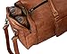 30 Inch Large Leather Duffel Travel Duffle Gym Sports Overnight Weekender Bag (Single Pocket)