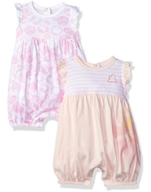 Girls' Set Of 2 Organic Cloud Bee and Poppy Floral Bubbles