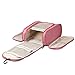 tuowan Hanging Toiletry Bag Travel Cosmetic Makeup Kit Organizer for Women Men Large (Pink (2 side pockets))