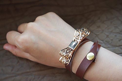 Christmas Day gift Genuine women Leather bracelet-handstitched white leather cuff for men and women,girl,unique handcraft design with Lattice shape