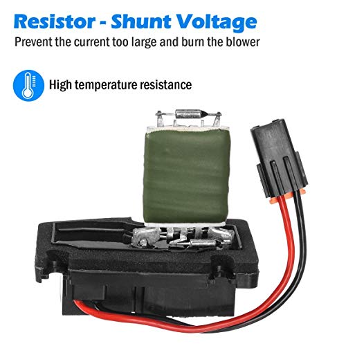 PartsSquare Blower Motor Resistor RU60 3A1019 89018437 Replacement for CHEVROLET IMPALA,MONTE CARLO,PONTIAC GRAND PRIX 2000-2003 Compatible with BUICK REGAL/CENTURY 1998-2004