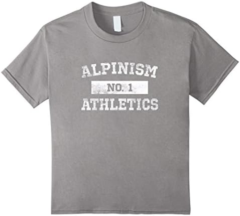 Kids Alpinism Athletics No. 1 T Shirt Distressed 8 Slate