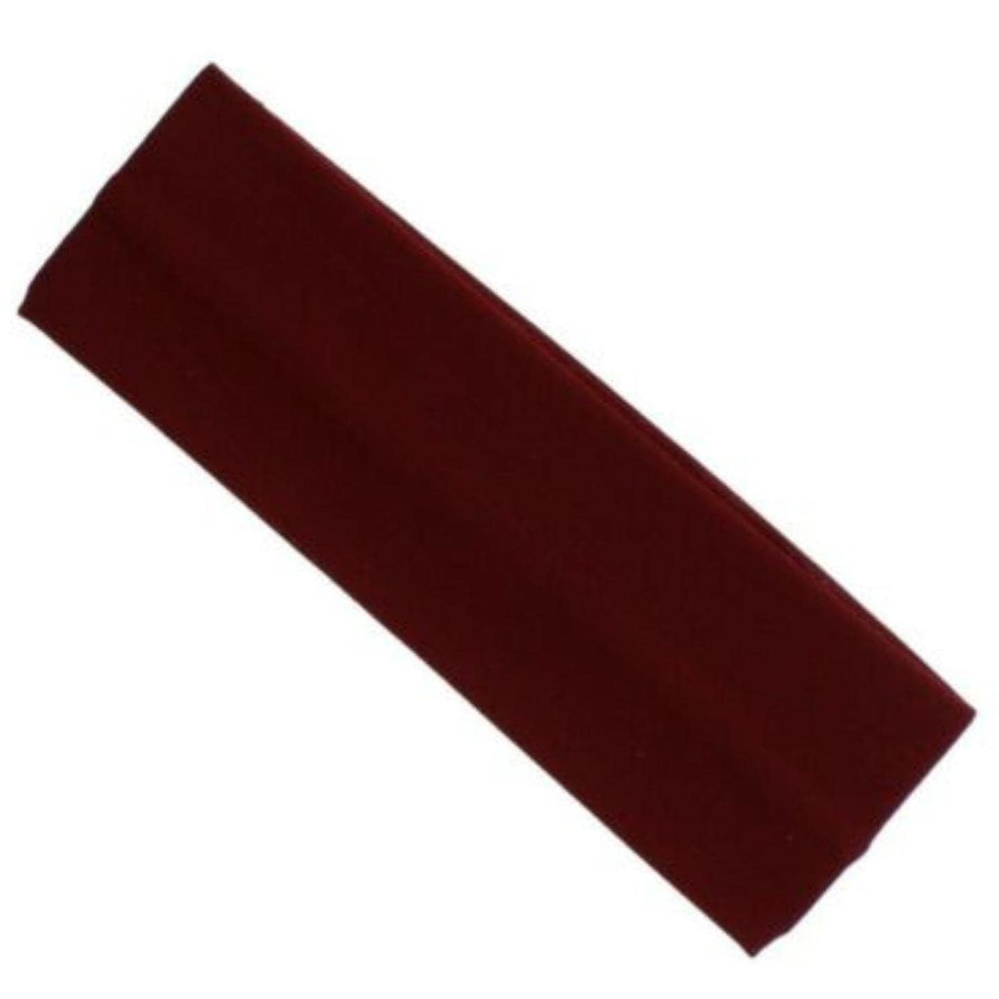 Topkids Accessories Yoga Headband Head Band Kylie Hairband Hair Band Hair Bandeau Stretchy Elastic Gym Sports Fabric For Women, Men and Boys, Girls (7cm / 2.7", Burgundy)