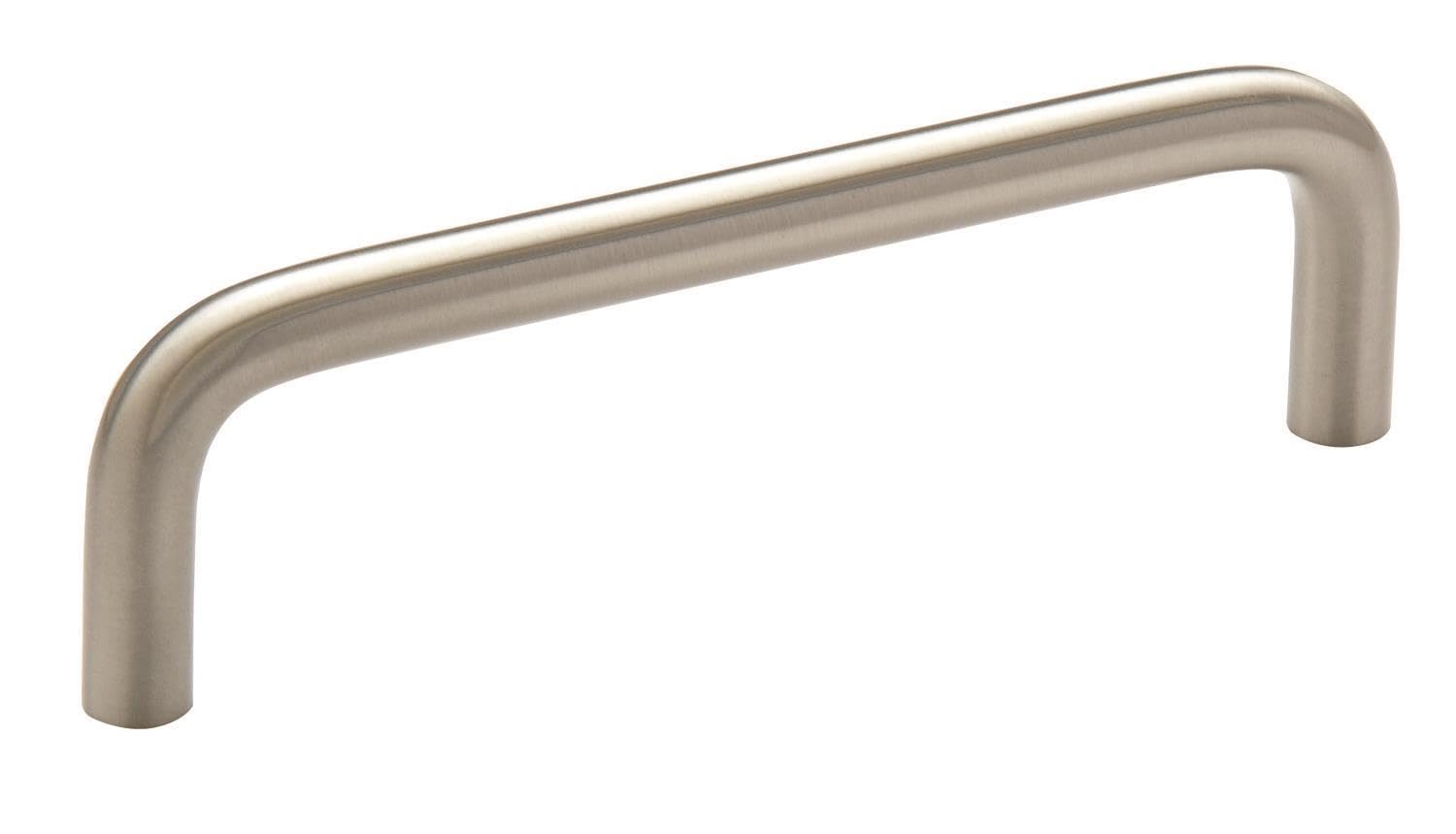 Amerock Wire Pulls 3-3/4 inch (96mm) Center-to-Center Satin Nickel Cabinet Pull - 25 Pack Image