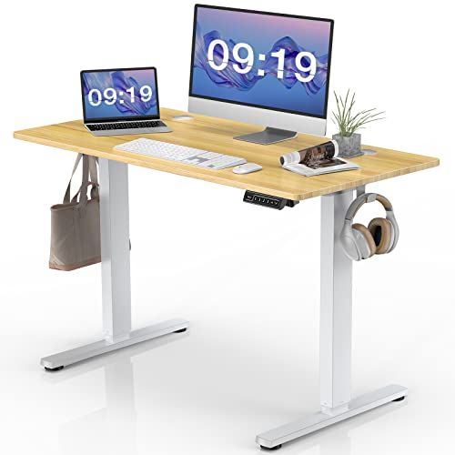 Standing Desk, 55 x 24 in Electric Height Adjustable Computer Desk Home Office Desks Sit Stand