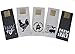 Twisted Anchor Trading Company Set of 5 Cute and Funny Farmhouse Towels - Dark Linen & Black, Gift Set with Organza Bag